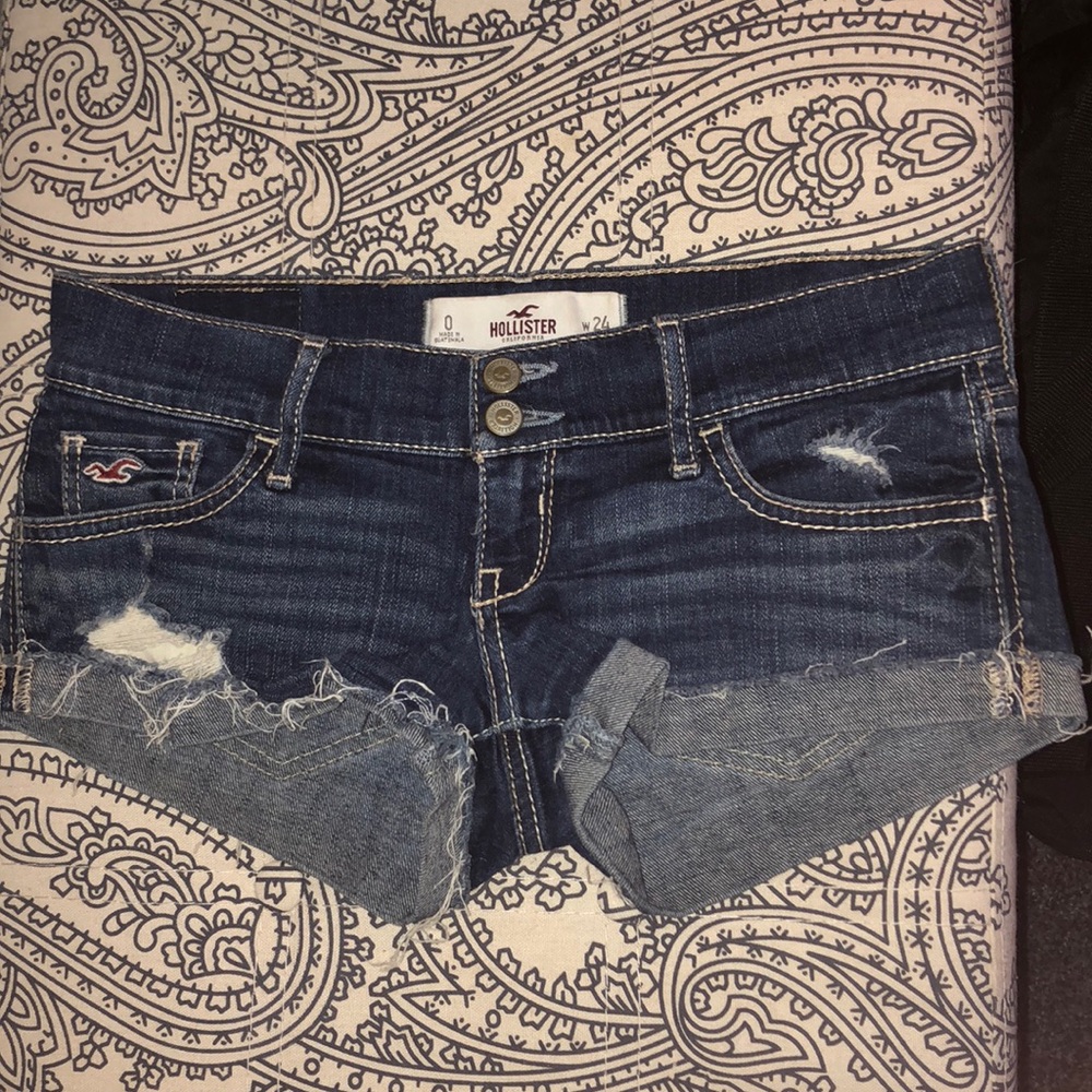 Hollister Dark Denim Shorts